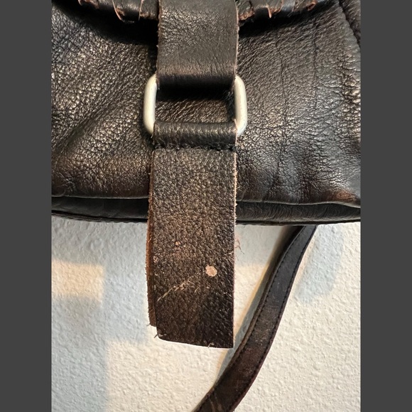 Free People We The Free Baby Leigh Distressed Tote Bag in Aged Graphite - Picture 11 of 11